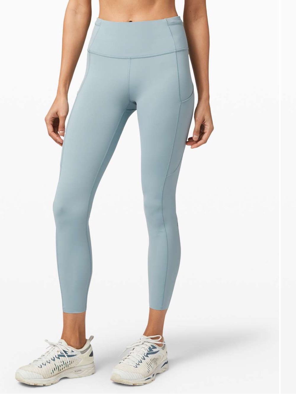 Lululemon fast and free blue cast legging 25" Size 4 light teal - Picture 2 of 10